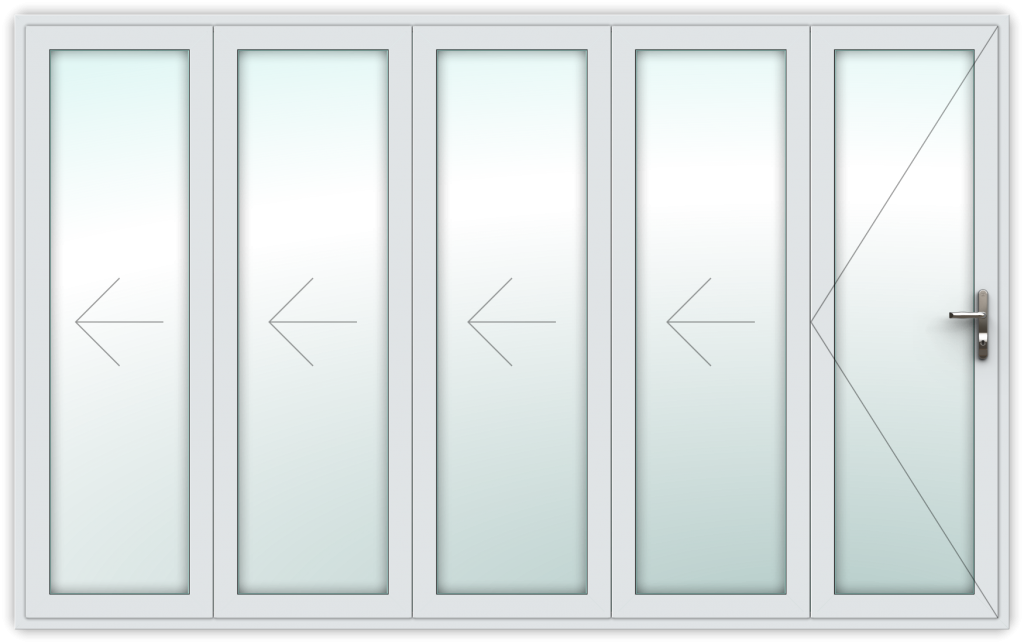 All folding left with traffic door
